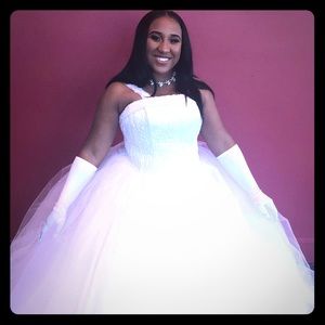 White princess ball gown